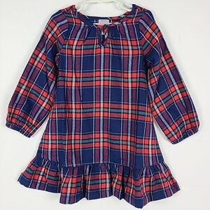NEW Hanna Andersson Girl's Holiday Flannel Pajama Nightgown Christmas Size 4